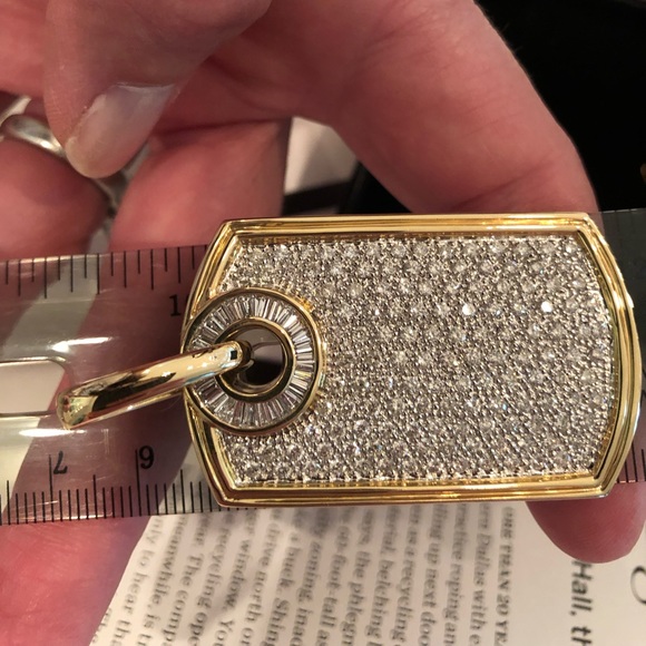 Pavé Dog Tag (Never worn) - Picture 2 of 3